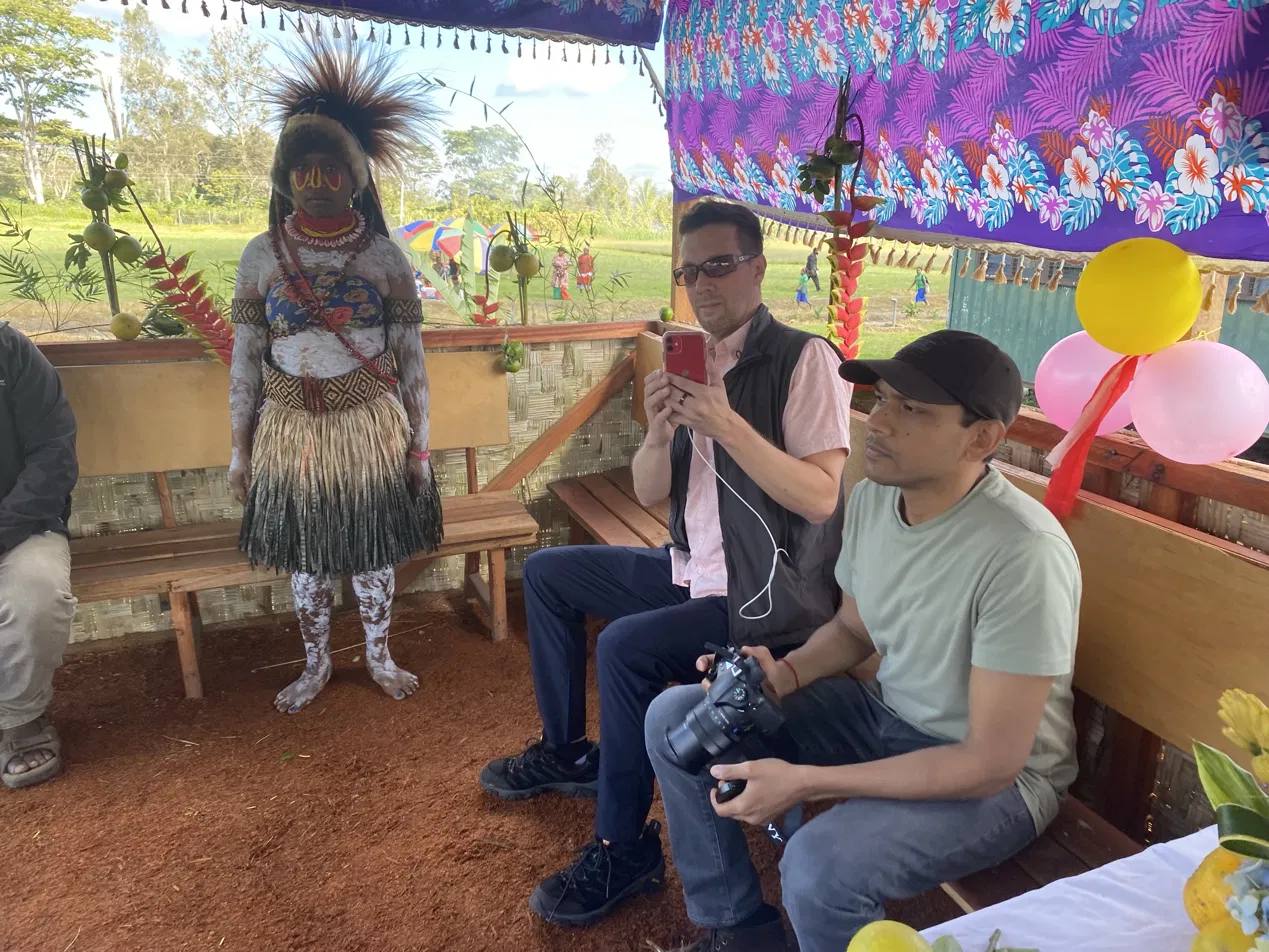 Documenting a cultural ceremony in Papua New Guinea
